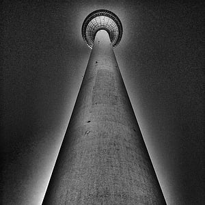Берлин, Телевизионната кула, Александерплац, архитектура, Германия, небе, Алекс