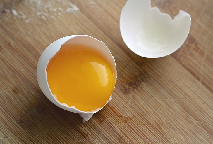 egg, cracked, ingredient, cooking, kitchen, recipe, broken