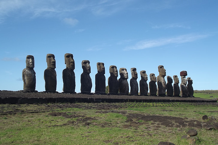 Paaseiland, Rapa nui, Moai, Chili, beroemde markt, geschiedenis, oude