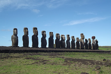 Påskön, rapa nui, Moai, Chile, berömda place, historia, antika