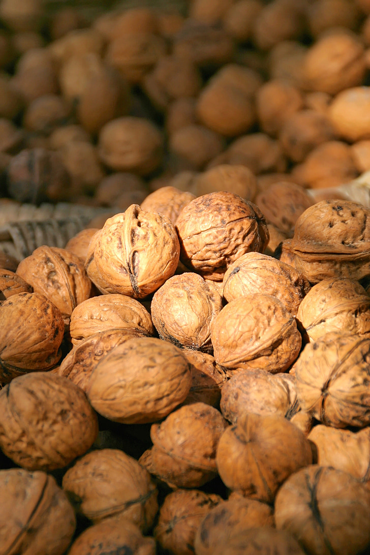 nuts, walnuts, market, buy, trade, food, walnut