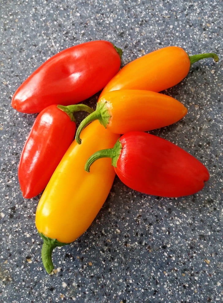 chiquino peppers, mat, matlaging, oransje, rød, vegetabilsk, ingrediensen