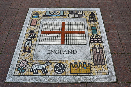 Inghilterra, Rugby, emblema della squadra, bandiera, emblema, squadra, Inglese
