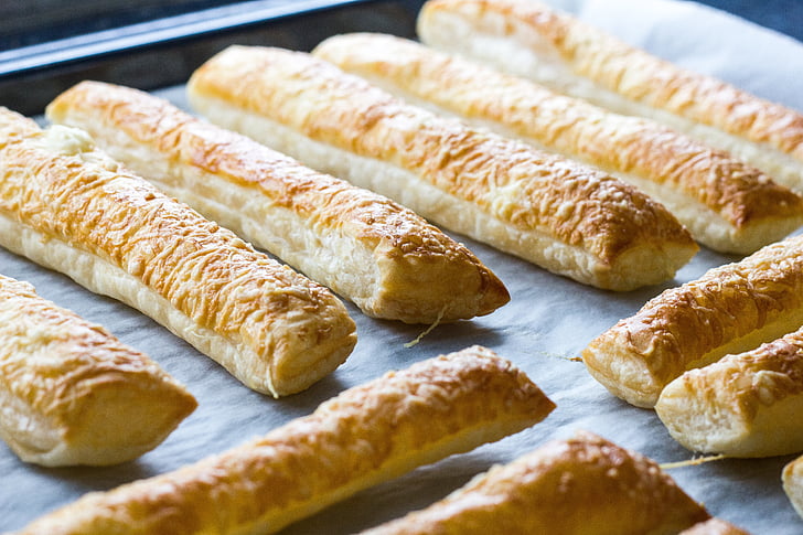 cheesy, party, baking, snacks, kitchen, puff pastry