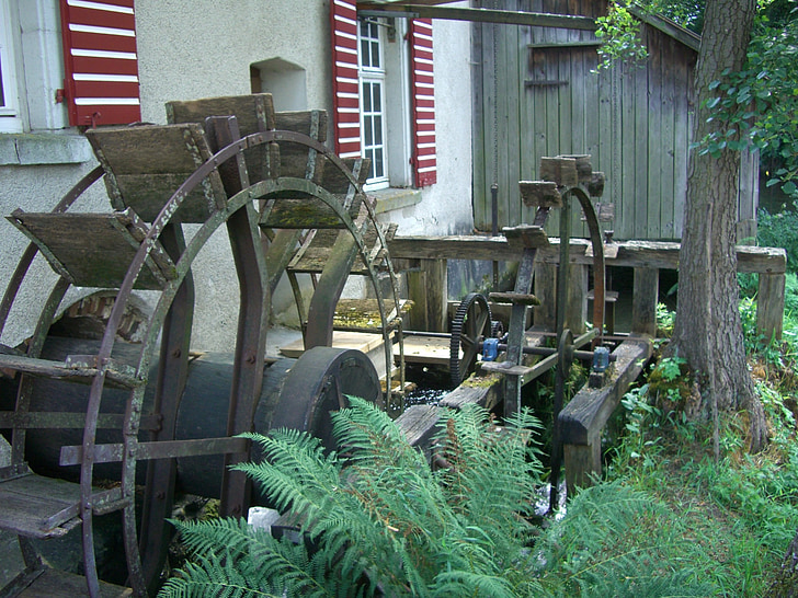 Kirchzarten, kienzlerschmiede, roue hydraulique