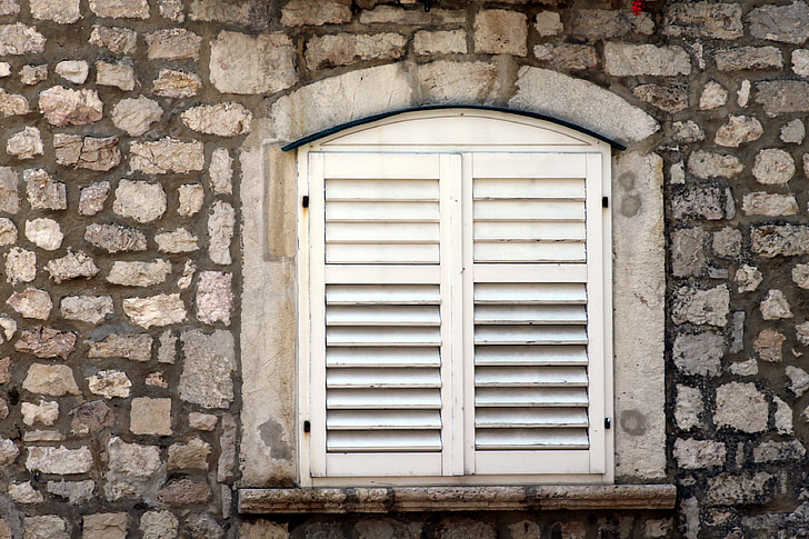 fenêtre de, Pierre, Page d’accueil, bois, mur, conseils d’administration, vieux