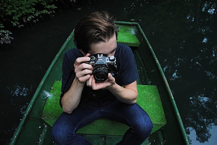 black, digital, camera, male, boats, photography themes, camera - photographic equipment