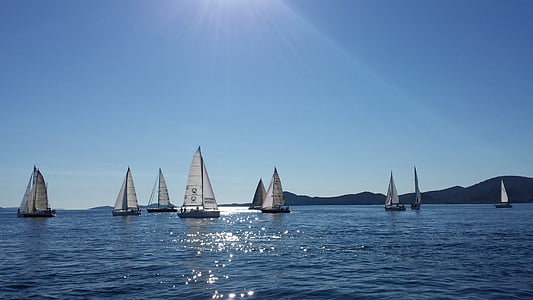 sailing, sailing boat, sea, water, holiday, sport, travel