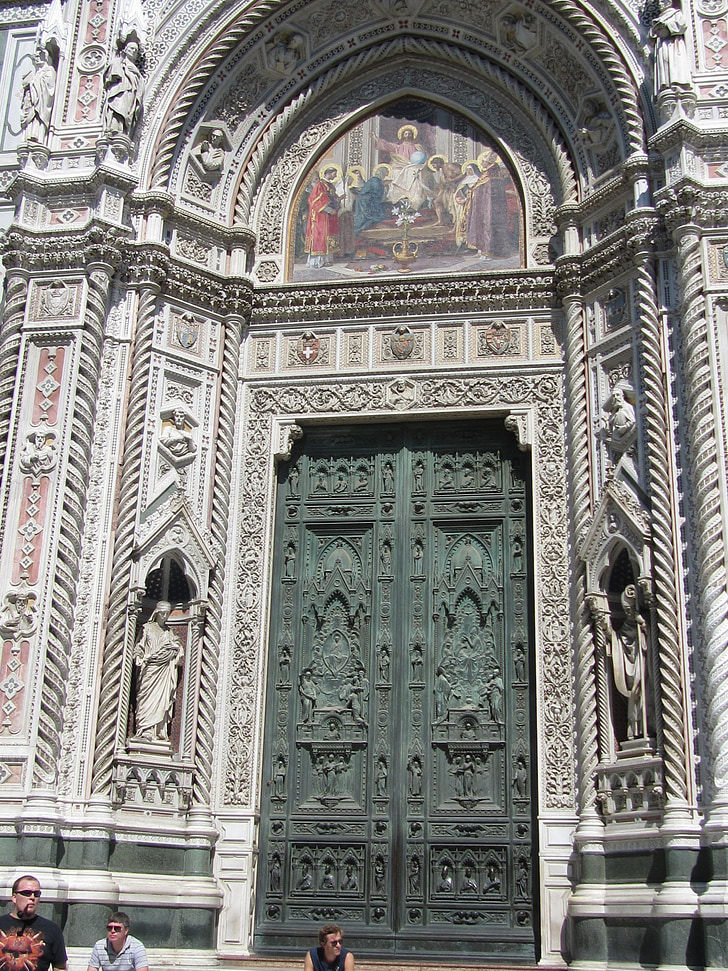 Florencia, Dom, fachada, puerta, Santa maria dei fiori