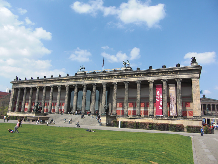 muzejs, Berlīne, vēsture, vecais muzejs, vēsturiski, ēka, kapitāls