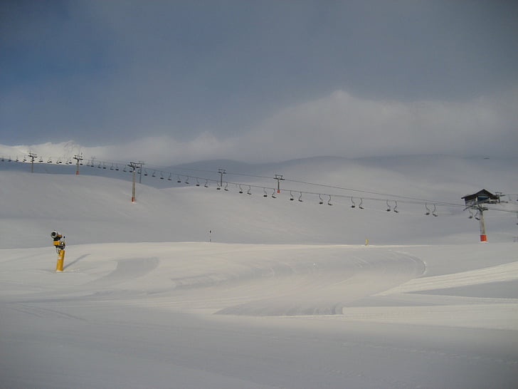 Sölden, talvel, Talisport, Chairlift, mägi, Alpine, Austria