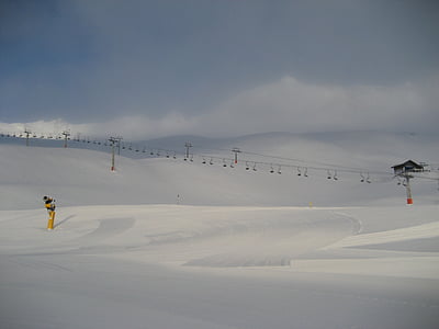 Sölden, Inverno, desportos de inverno, Chairlift, montanha, Alpina, Áustria