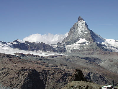 Šveicarija, Matterhorn, sniego, kraštovaizdžio, kalnai, Gamta, Šveicarijos Alpės