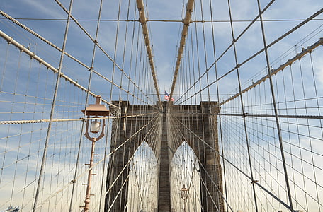 Margit wallner, New Yorkissa, Yhdysvallat, New Yorkissa, Amerikka, Yhdysvallat, Brooklyn Bridge-silta