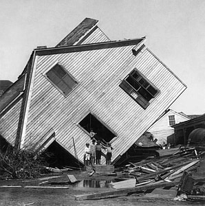 ハリケーン, 荒廃, 破壊, ガルベストン, テキサス州, 1900, 楽しみにして