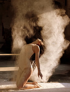 dancer, flour, motion, ballet, sensual, girl, people