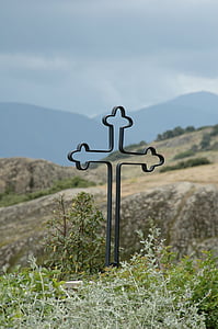 križ, krajolik, religija