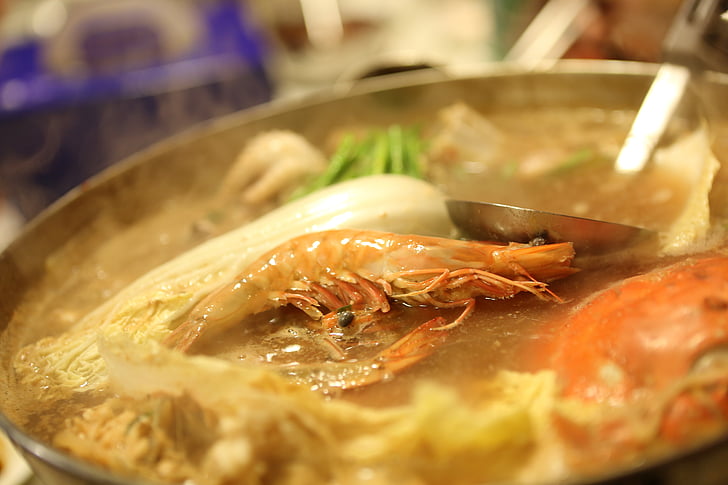 haemultang, продукти харчування, креветки, морепродукти, їсти, їдальні