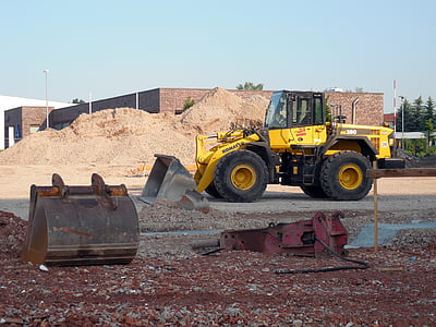 gravemaskiner, konstruktion køretøjer, site, byggeri, arbejde, bygge-og anlægsarbejde, bygge