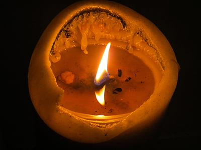 candle, fire, light, mood, flame
