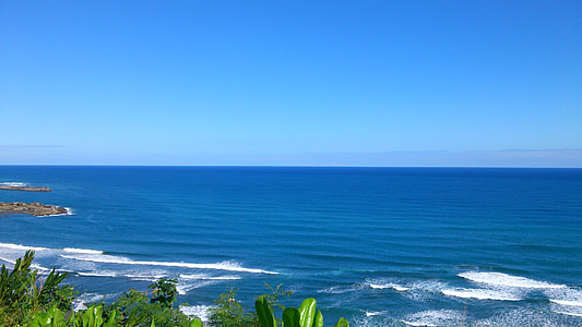 landscape, the waves, taiwan, blue day, hai bian, views, spray