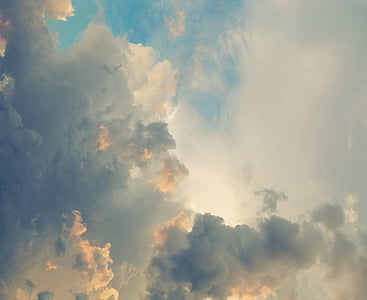 cielo, nubes, al aire libre, Scenic, tranquilo, tiempo en, Meteorología