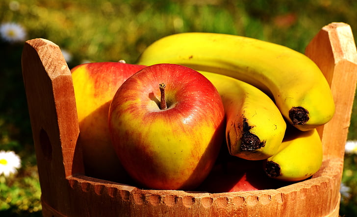 яблоко, фрукты, спелый, здоровые, витамины, красный, питание