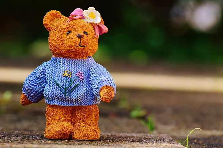 bears, art stone, cute, knitting sweater, knitted, sweet, funny