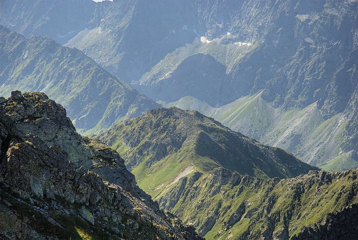 Tatry, peisaj, vedere de sus, Munţii, Vezi, natura, munte