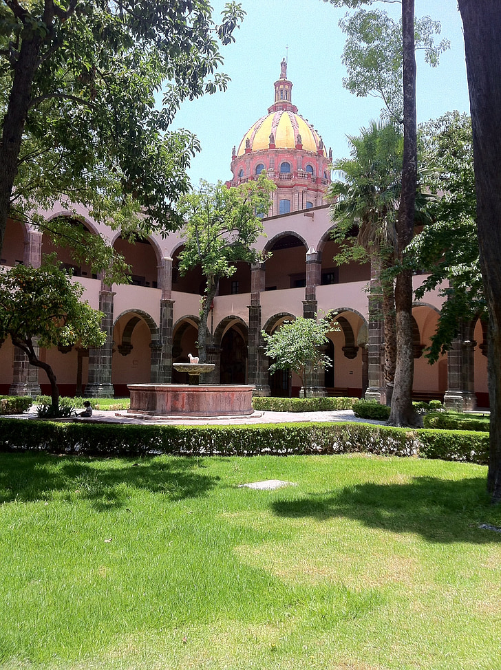 hage, innsiden, Guanajuato, Mexico