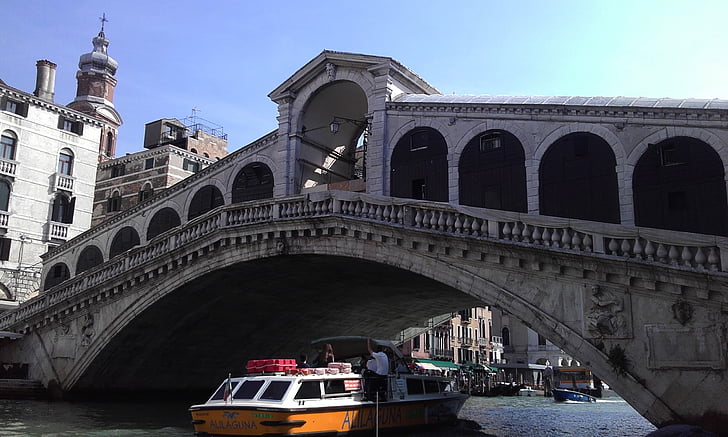 Венеция, лодка, воды, Морские судна, Архитектура, Река, известное место
