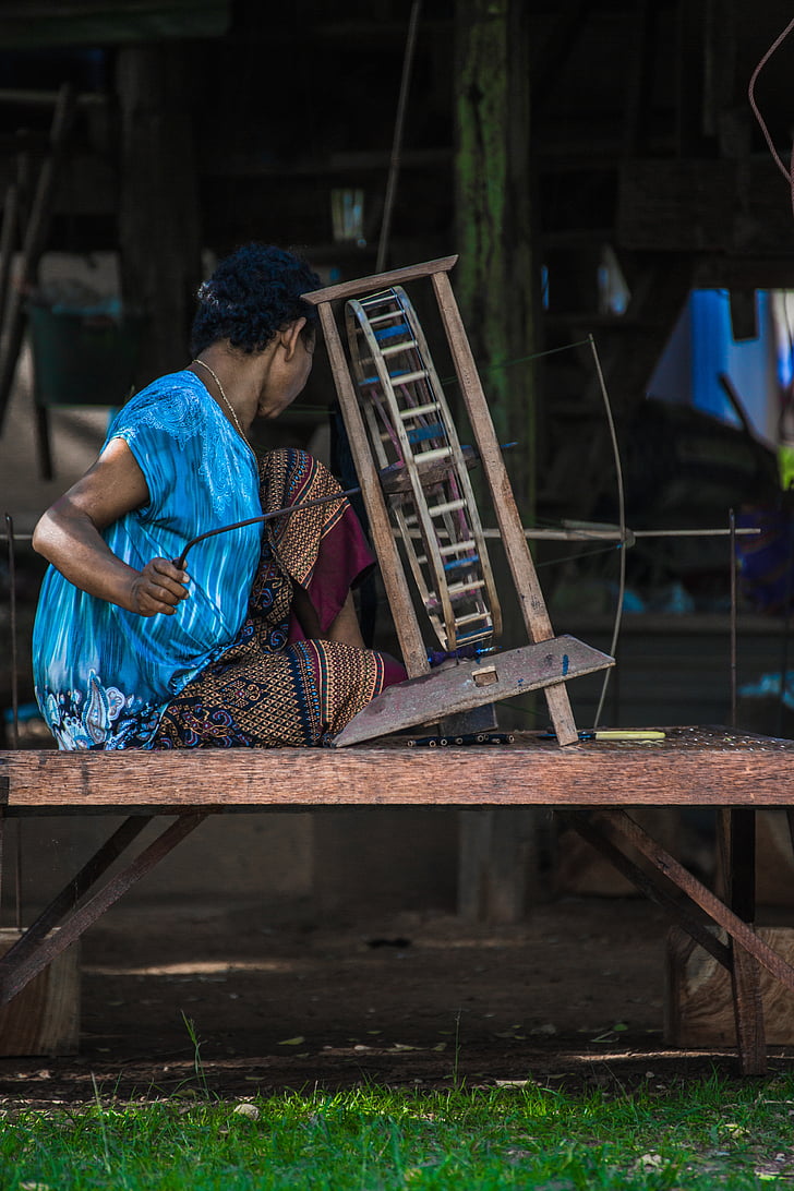 плетіння, жінка, Північно-Схід, Таїланд, сільській місцевості, Оператор, ручної роботи