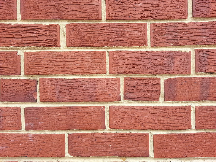 brick, brickwork, red, foundation, blocks, pattern, wall