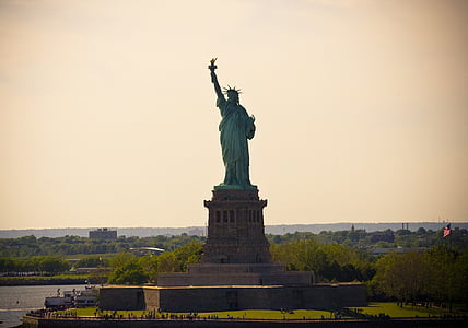 リバティ, dom, ニューヨーク, 像, 独立, 有名な場所, 記念碑
