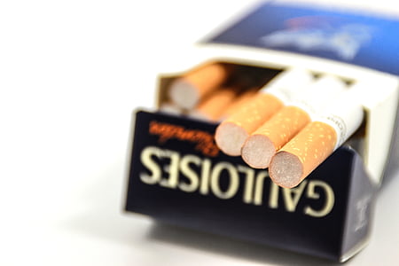 tabak, sigaret, wit, witte achtergrond, afbeelding