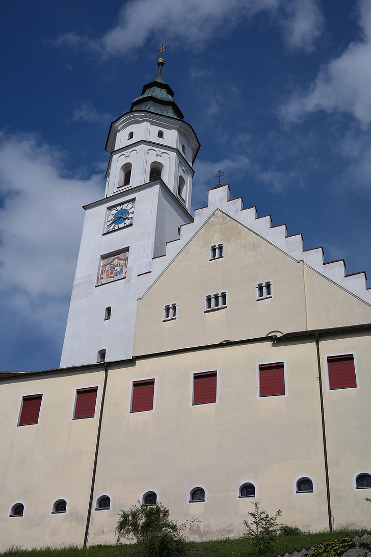 kirken St. andreas, kirke, Babenhausen, sognekirke, House af tilbedelse, Fugger lukket, Fugger indgået babenhausen