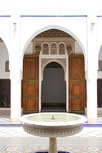 Marokko, arkitektur, gate, inngang, mål, døren, tre