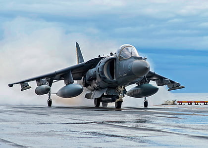 AV-8b rétihéja, Jet, repülőgép, harcos, repülőgép, leszállás, repülőgép-hordozó