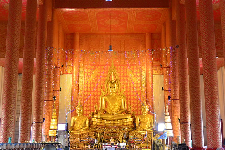 Buddha, buddhalaisuus, arkkitehtuuri, Golden, Meditaatio, Thaimaa, Jumala
