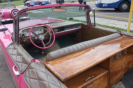 automatikus, Oldtimer, Kuba, autóipari, régi, jármű, klasszikus