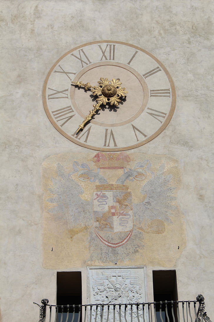 horloge, bellen, Romeinse cijfers, nu, tijd, Bergamo