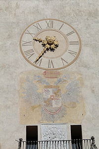 Часы, Циферблат, римские цифры, Теперь, время, Бергамо