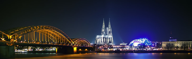 Cologne, Allemagne, point de repère, ville, bâtiment, architecture, européenne