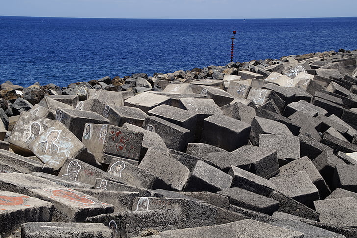 muldvarp, Bank, Shore steiner, sjøen, atlantiske, Santa cruz, Tenerife