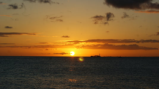 Oahu, Hawaii, puesta de sol, viajes, playas, vacaciones, verano