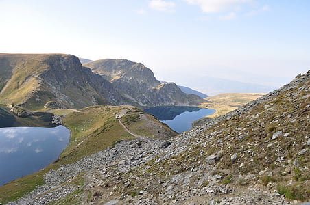 Rila, Bulgária, Lago, montanha, natureza, paisagem, água