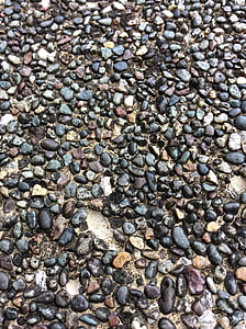鹅卵石, 老, 模式, 石头, 地板, 纹理