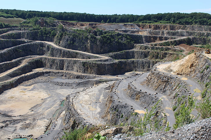 quarry, open pit mining, removal, open quarry, quarrying, dump, industry
