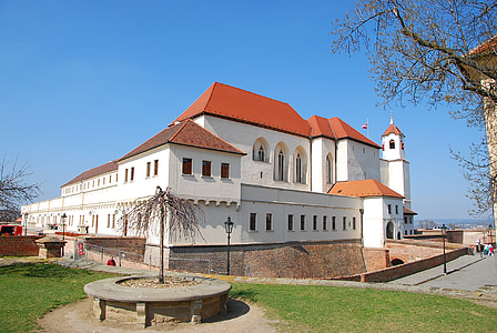 trdnjava, Brno, grad, preproste, a, arhitektura, cerkev, Zgodovina