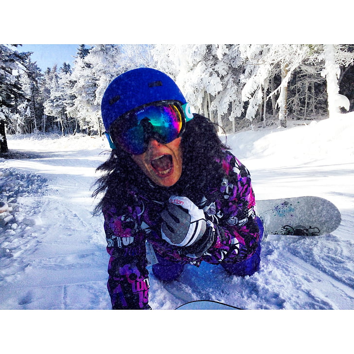 snowboarding, Vermont, åbningsdagen, kvinder, sne, vintersport, vinter